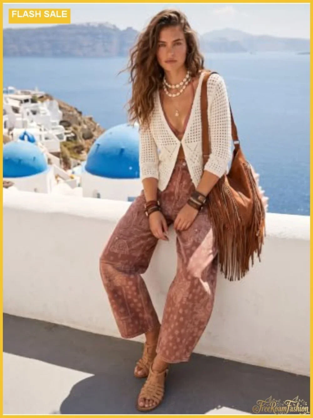 Floral Print Barrel Wide Leg Denim Jeans for Women Elastic Waist Y2K Boyfriend